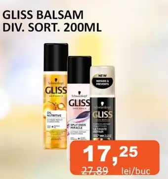 GLISS BALSAM DIV. SORT. 200ML