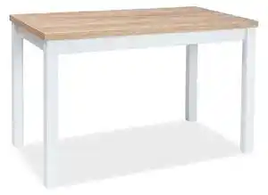 Masa stejar auriu/alb mat adam, 100x60x75