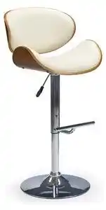 Scaune bar din lemn crem h44, 53x48x93/115 cm