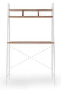 Favi Birou minimalist narvik b2, alb/sonoma, 86x46x142 cm Ofertă