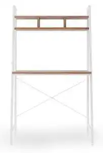 Birou minimalist narvik b2, alb/sonoma, 86x46x142 cm