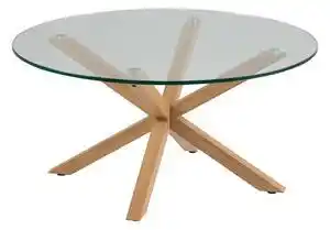 Favi Măsuță de cafea cu blat din sticlă actona heaven, ⌀ 82 cm Ofertă