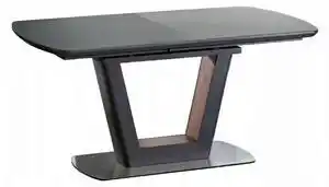 Masa negru antracit bilotti, 160/200x90x76 cm