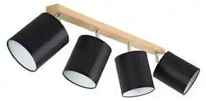 Spot de perete aprillia 4xe27/25w/230v negru stejar spot-light 56746474