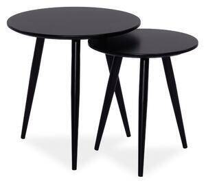 Favi Mese living negre cleo, metal, 50x50 Ofertă