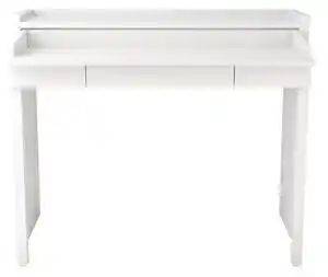 Birou cu blat alb 36x110 cm mel - woodman