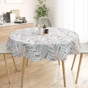 Favi Goldea față de masă 100% bumbac - linii pictate - rotundă ø 180 cm Ofertă