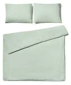Favi Lenjerie pentru pat dublu din bumbac stonewashed bonami selection, 160 x 220 cm, verde salvie Ofertă