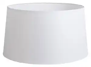 Abajur din in alb 45 cm