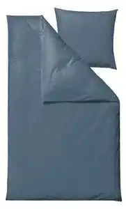 Lenjerie de pat din bumbac damasc pentru pat single södahl clear, 140 x 220 cm, albastru
