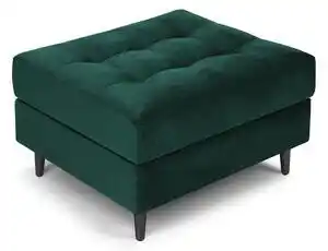 Taburet din catifea milo casa santo, verde petrol