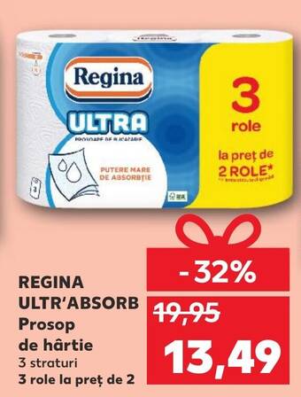 Kaufland REGINA ULTR'ABSORB Prosop de hârtie Ofertă
