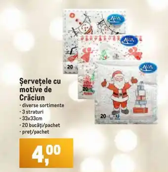 Şerveţele cu motive de Crăciun