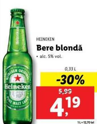 Lidl Bere blondă Ofertă