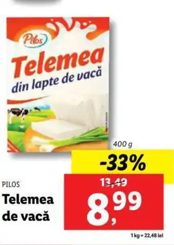 Lidl Telemea de vacă Ofertă