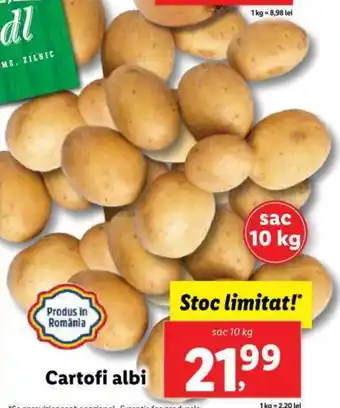 Lidl Cartofi albi Ofertă