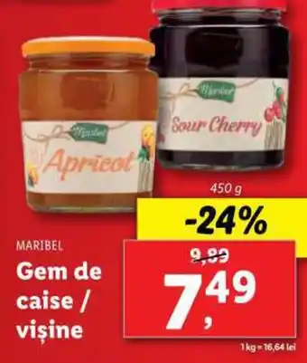Lidl Gem de caise / vişine Ofertă