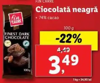 Lidl Ciocolată neagră Ofertă