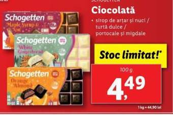 Lidl Ciocolată Ofertă