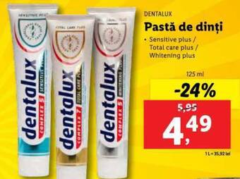 Lidl Pastă de dinţi Ofertă
