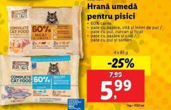 Lidl Hrană umedă pentru pisici Ofertă