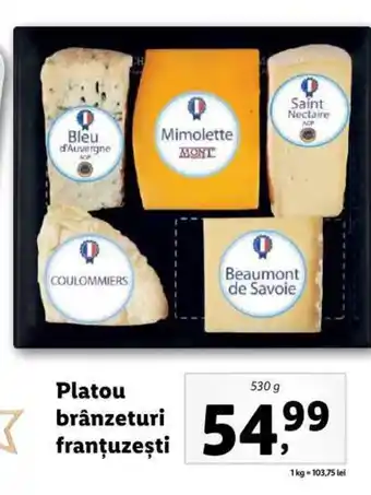 Lidl Platou brânzeturi franţuzeşti Ofertă