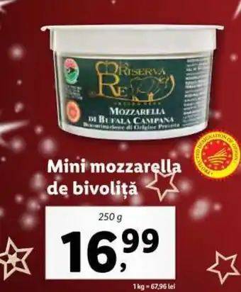Lidl Mini mozzarella de bivoliță Ofertă