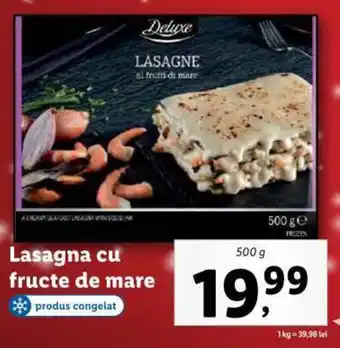 Lidl Lasagna cu fructe de mare Ofertă