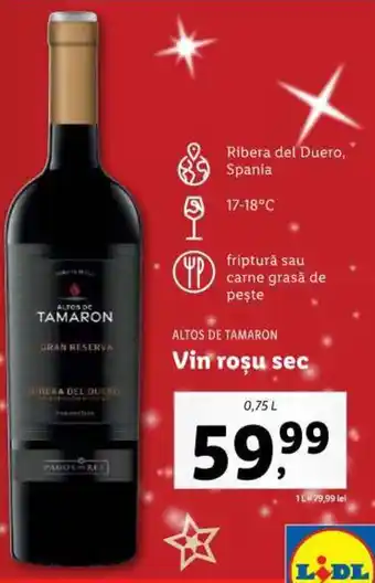 Lidl Vin roşu sec Ofertă