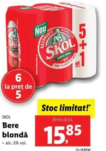 Lidl Bere blondă Ofertă
