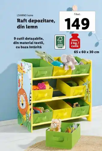 Raft depozitare, din lemn