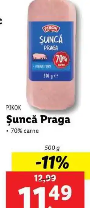 Lidl Şuncă Praga Ofertă