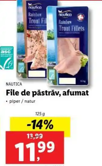 Lidl File de păstrăv, afumat Ofertă