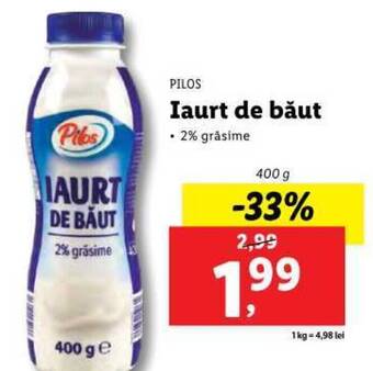Lidl Iaurt de băut Ofertă