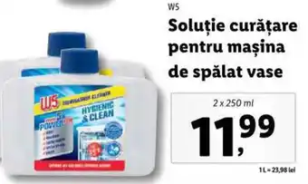 Soluție curățare pentru maşina de spălat vase