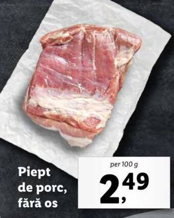 Lidl Piept de porc, fără os Ofertă