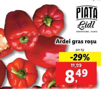 Lidl Ardei gras roșu Ofertă