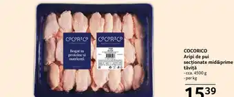 Selgros COCORICO Aripi de pui secționate mid&prime tăviţă Ofertă