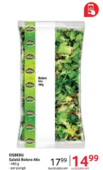 Selgros EISBERG Salată Bolero Mix Ofertă
