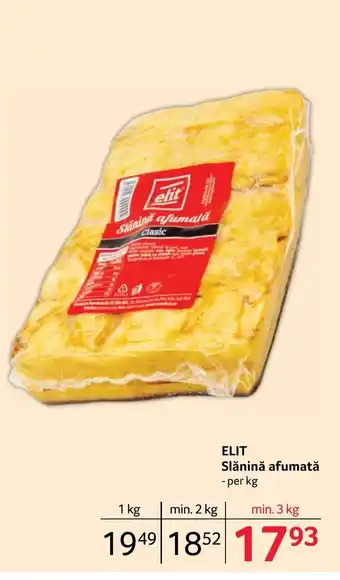 ELIT Slănină afumată - per kg