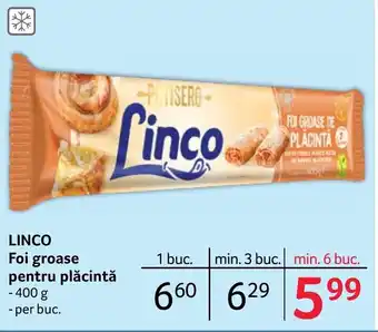 Selgros LINCO Foi groase pentru plăcintă Ofertă