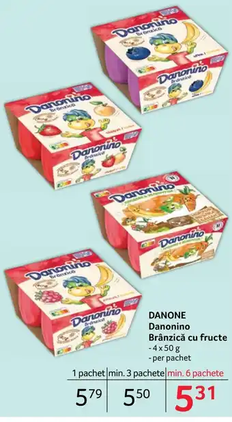 Selgros DANONE Danonino Brânzică cu fructe Ofertă