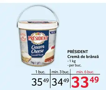 Selgros PRÉSIDENT Cremă de brânză Ofertă