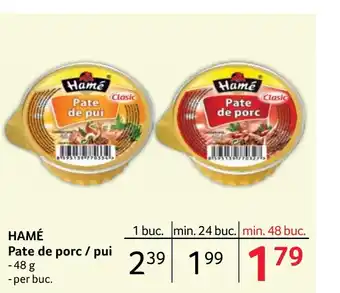 Selgros HAMÉ Pate de porc / pui Ofertă