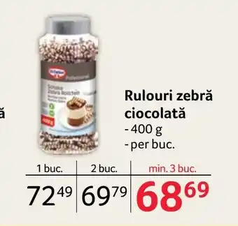 Selgros Rulouri zebră ciocolată - 400 g -per buc. Ofertă