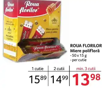 Selgros ROUA FLORILOR Miere polifloră -50 x 15 g Ofertă