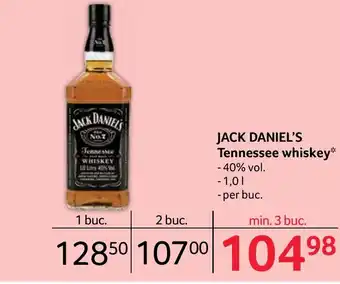 Selgros JACK DANIEL'S Tennessee whiskey* Ofertă