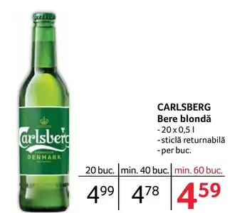 Selgros CARLSBERG Bere blondă Ofertă