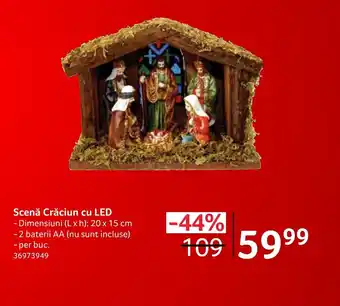 Selgros Scenă Crăciun cu LED Ofertă