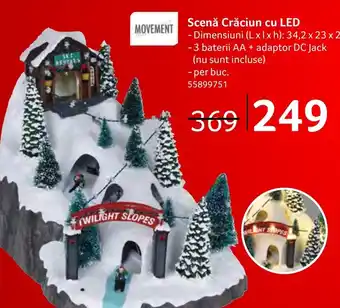 Selgros Scenă Crăciun cu LED Ofertă